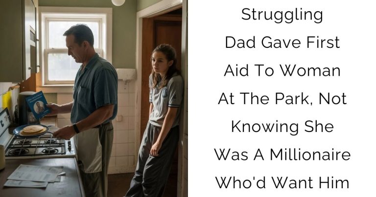 Struggling Dad Gave First Aid To Woman At The Park, Not Knowing She Was A Millionaire Who’d Want Him