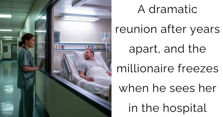 A dramatic reunion after years apart, and the millionaire freezes when he sees her in the hospital