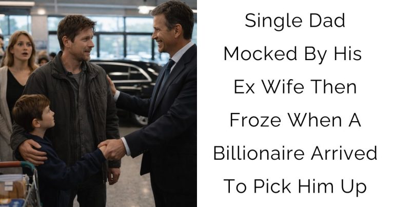 Single Dad Mocked By His Ex-Wife — Then Froze When A Billionaire Arrived To Pick Him Up