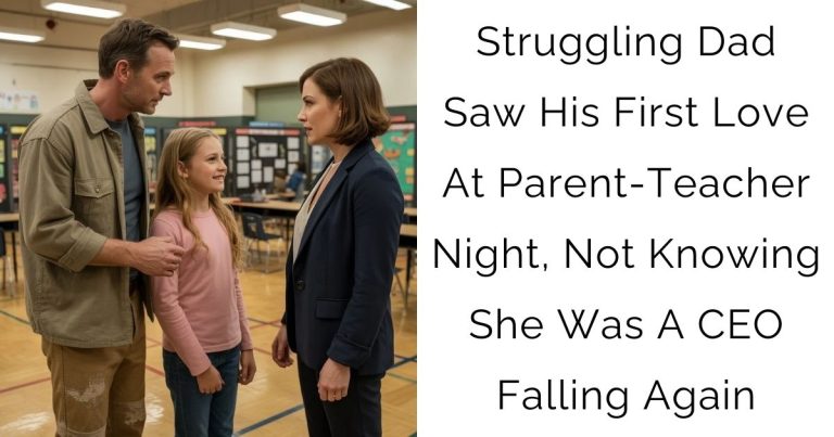 Struggling Dad Saw His First Love At Parent-Teacher Night, Not Knowing She Was A CEO Falling Again