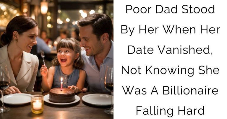 Poor Dad Stood By Her When Her Date Vanished, Not Knowing She Was A Billionaire Falling Hard