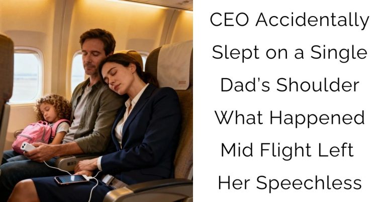 CEO Accidentally Slept on a Single Dad’s Shoulder — What Happened Mid Flight Left Her Speechless
