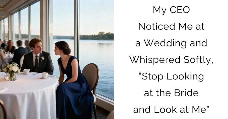 My CEO Noticed Me at a Wedding and Whispered Softly, “Stop Looking at the Bride and Look at Me”