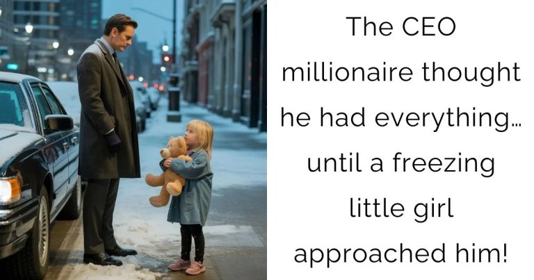 The CEO millionaire thought he had everything… until a freezing little girl approached him!