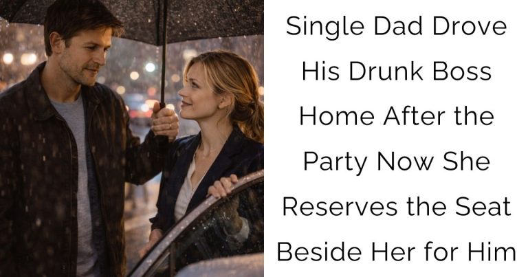 Single Dad Drove His Drunk Boss Home After the Party — Now She Reserves the Seat Beside Her for Him