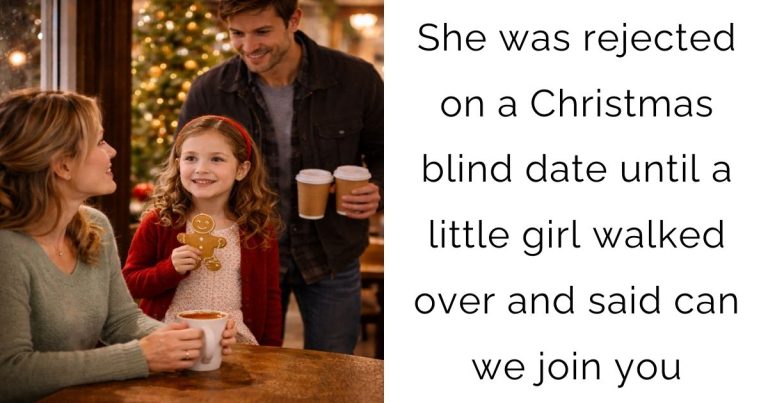She was rejected on a Christmas blind date —until a little girl walked over and said can we join you