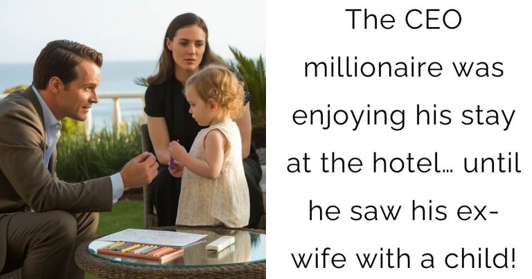 The CEO millionaire was enjoying his stay at the hotel… until he saw his ex-wife with a child!