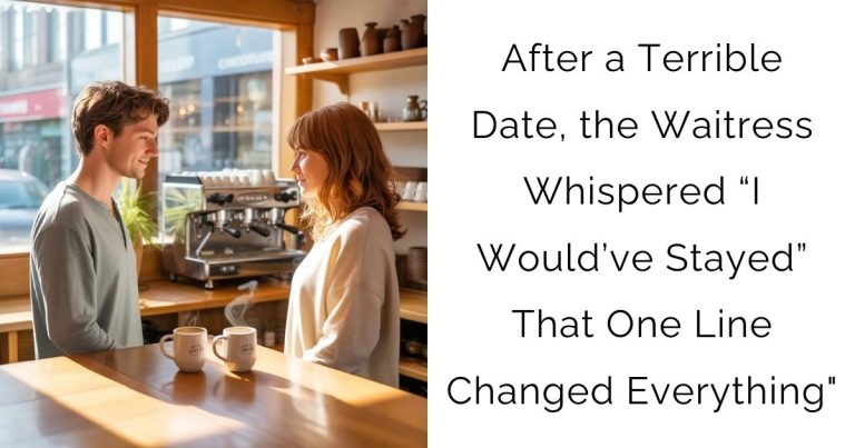 After a Terrible Date, the Waitress Whispered “I Would’ve Stayed” That One Line Changed Everything”