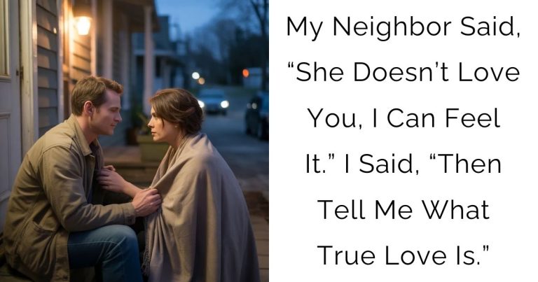 My Neighbor Said, “She Doesn’t Love You, I Can Feel It.” I Said, “Then Tell Me What True Love Is.”
