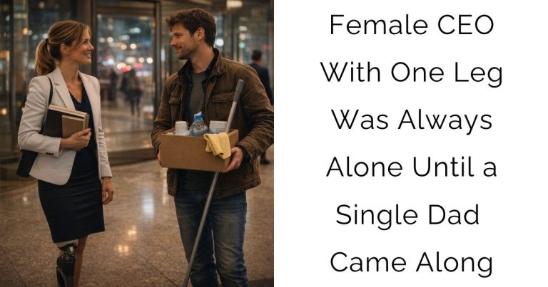Female CEO With One Leg Was Always Alone — Until a Single Dad Came Along