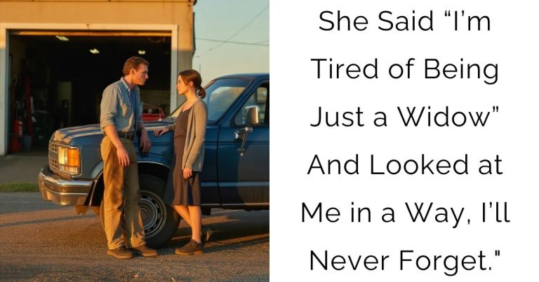 She Said “I’m Tired of Being Just a Widow” And Looked at Me in a Way, I’ll Never Forget.”