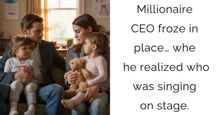 Millionaire CEO froze in place… when he realized who was singing on stage.