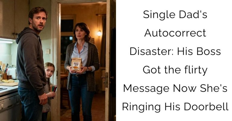 Single Dad’s Autocorrect Disaster: His Boss Got the flirty Message — Now She’s Ringing His Doorbell