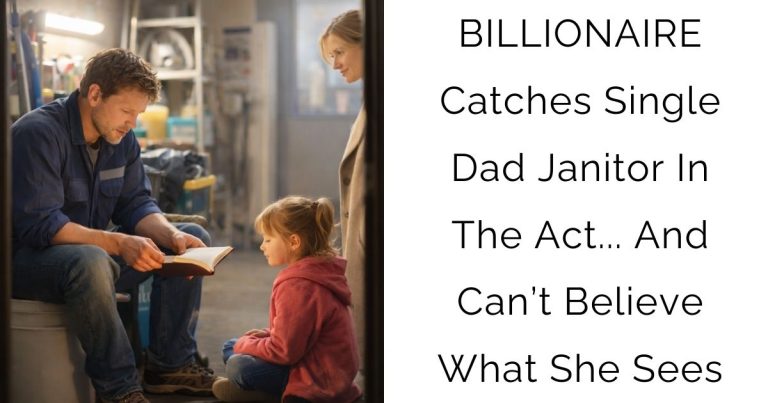 BILLIONAIRE Catches Single Dad Janitor In The Act… And Can’t Believe What She Sees