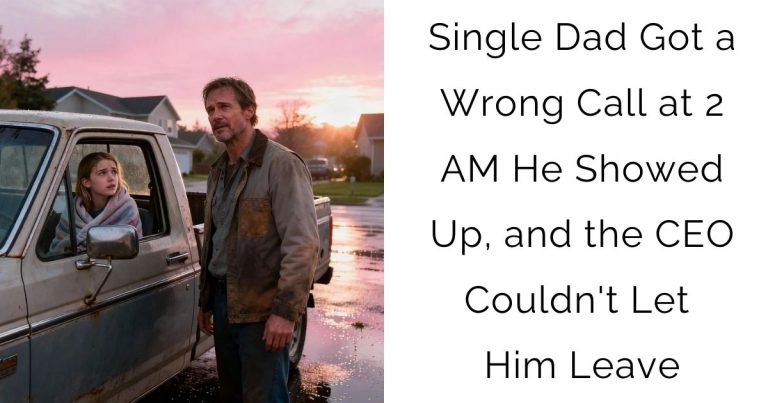 Single Dad Got a Wrong Call at 2 AM — He Showed Up, and the CEO Couldn’t Let Him Leave