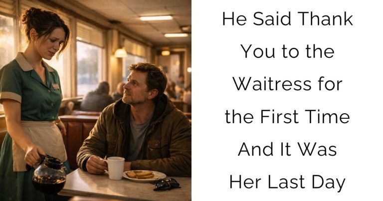 He Said Thank You to the Waitress for the First Time—And It Was Her Last Day