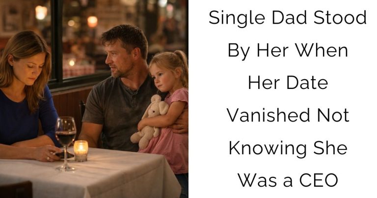 Single Dad Stood By Her When Her Date Vanished — Not Knowing She Was a CEO
