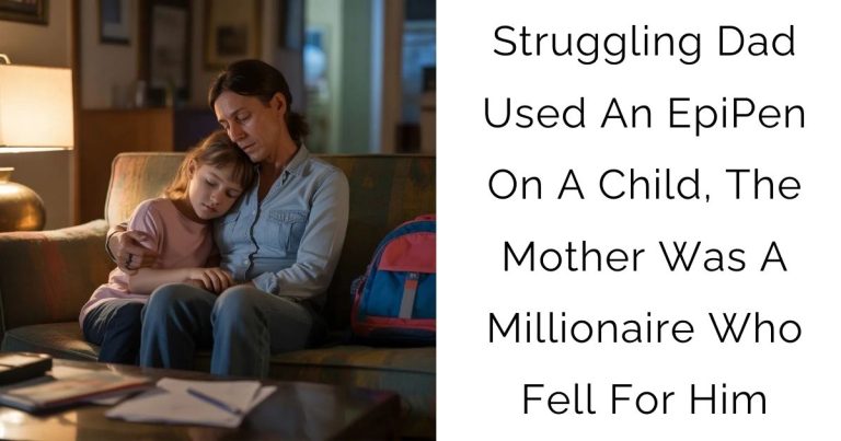 Struggling Dad Used An EpiPen On A Child, The Mother Was A Millionaire Who Fell For Him