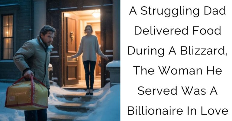 A Struggling Dad Delivered Food During A Blizzard, The Woman He Served Was A Billionaire In Love