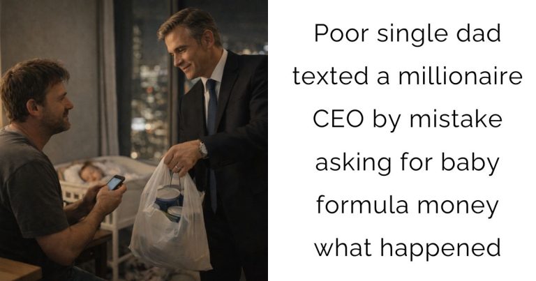 Poor single dad texted a millionaire CEO by mistake asking for baby formula money —what happened