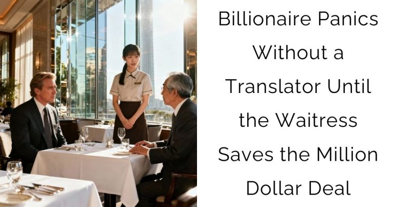 Billionaire Panics Without a Translator — Until the Waitress Saves the Million-Dollar Deal