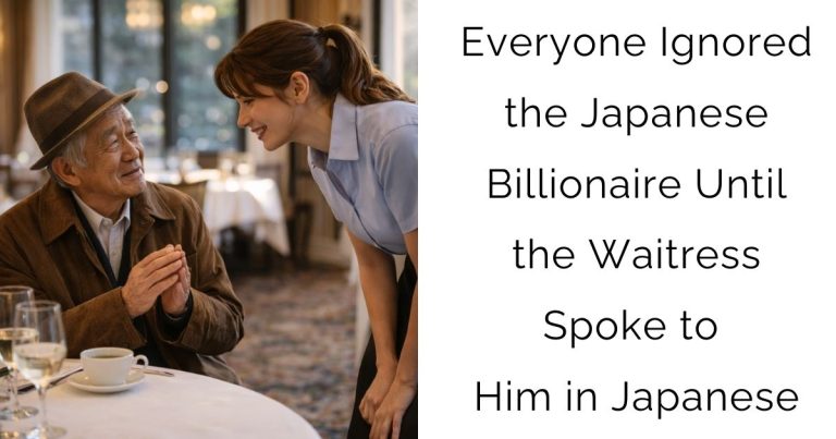 Everyone Ignored the Japanese Billionaire — Until the Waitress Spoke to Him in Japanese