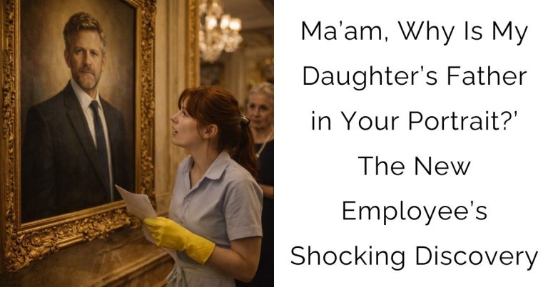 Ma’am, Why Is My Daughter’s Father in Your Portrait?’ – The New Employee’s Shocking Discovery