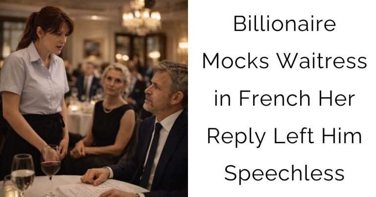 Billionaire Mocks Waitress in French — Her Reply Left Him Speechless