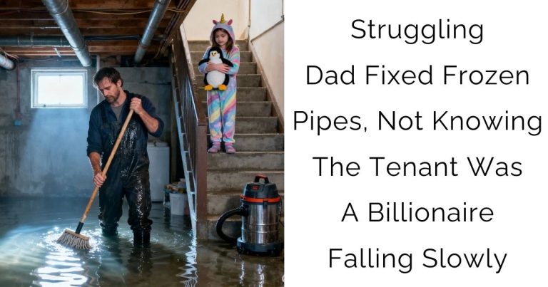 Struggling Dad Fixed Frozen Pipes, Not Knowing The Tenant Was A Billionaire Falling Slowly
