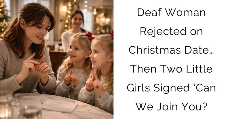 Deaf Woman Rejected on Christmas Date… Then Two Little Girls Signed ‘Can We Join You?
