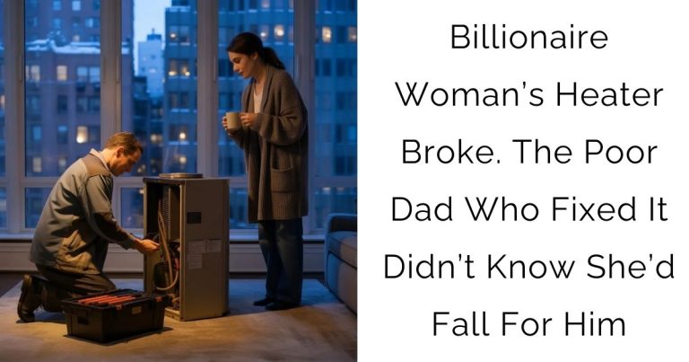Billionaire Woman’s Heater Broke. The Poor Dad Who Fixed It Didn’t Know She’d Fall For Him