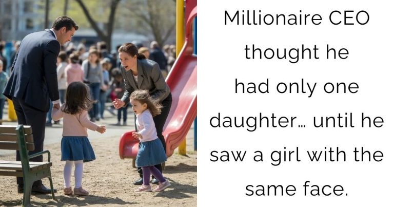 Millionaire CEO thought he had only one daughter… until he saw a girl with the same face.