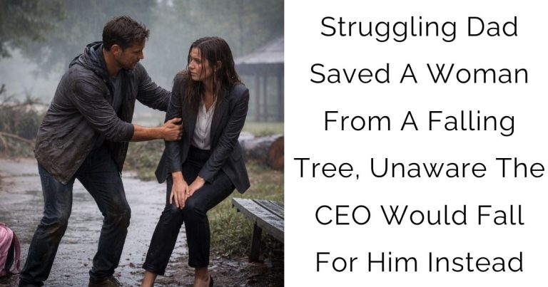 Struggling Dad Saved A Woman From A Falling Tree, Unaware The CEO Would Fall For Him Instead