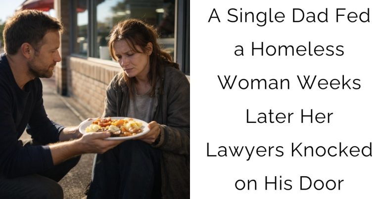 A Single Dad Fed a Homeless Woman — Weeks Later Her Lawyers Knocked on His Door