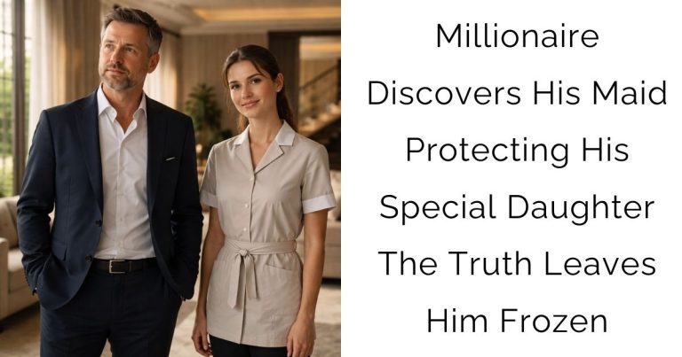 Millionaire Discovers His Maid Protecting His Special Daughter—The Truth Leaves Him Frozen