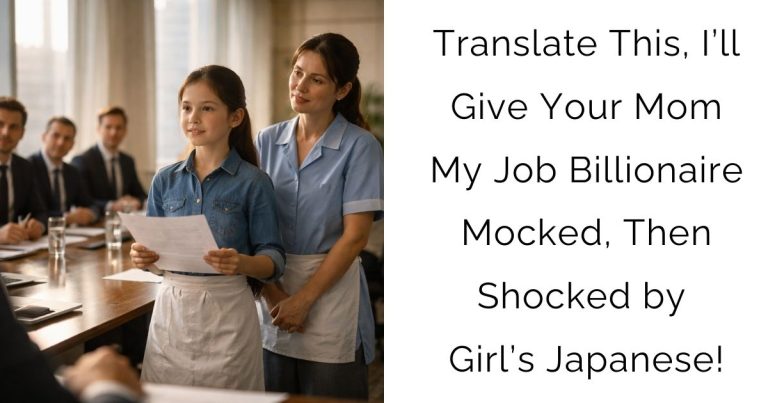 Translate This, I’ll Give Your Mom My Job — Billionaire Mocked, Then Shocked by Girl’s Japanese!