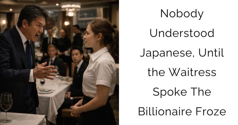 Nobody Understood Japanese, Until the Waitress Spoke—The Billionaire Froze