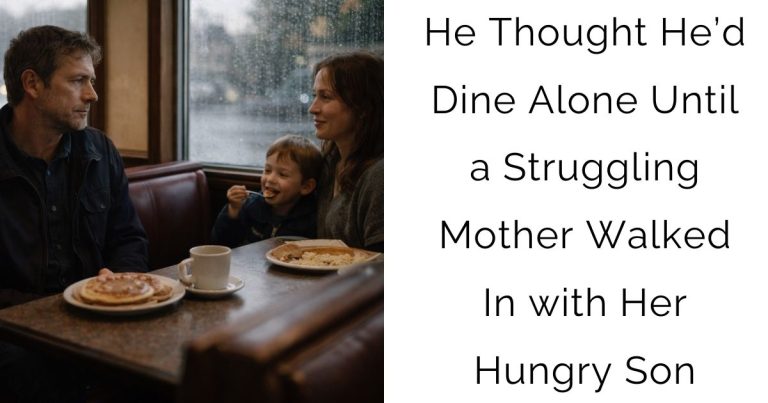 He Thought He’d Dine Alone—Until a Struggling Mother Walked In with Her Hungry Son