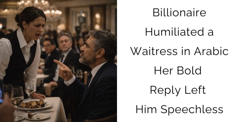 Billionaire Humiliated a Waitress in Arabic—Her Bold Reply Left Him Speechless