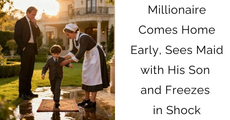 Millionaire Comes Home Early, Sees Maid with His Son—and Freezes in Shock