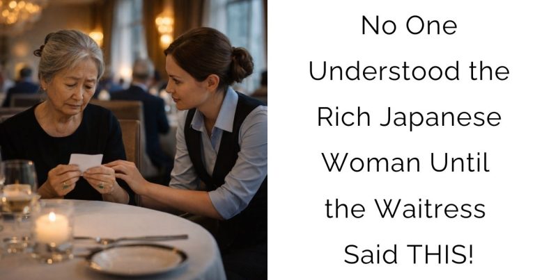 No One Understood the Rich Japanese Woman — Until the Waitress Said THIS!