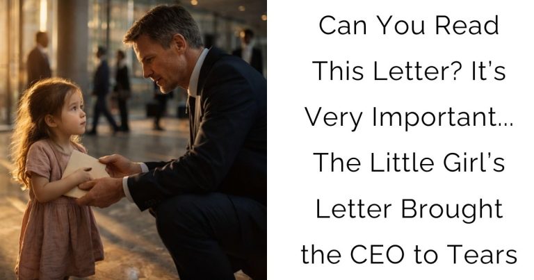 Can You Read This Letter? It’s Very Important… – The Little Girl’s Letter Brought the CEO to Tears