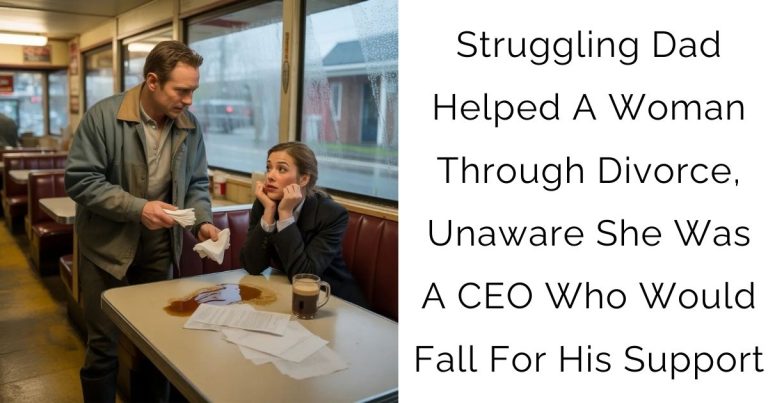 Struggling Dad Helped A Woman Through Divorce, Unaware She Was A CEO Who Would Fall For His Support