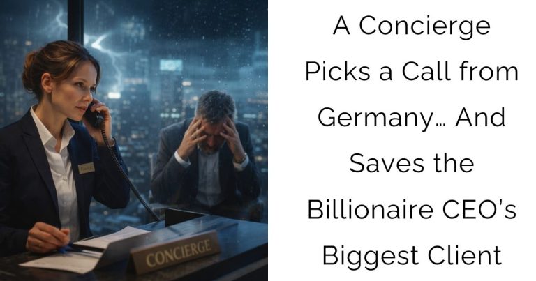 A Concierge Picks a Call from Germany… And Saves the Billionaire CEO’s Biggest Client
