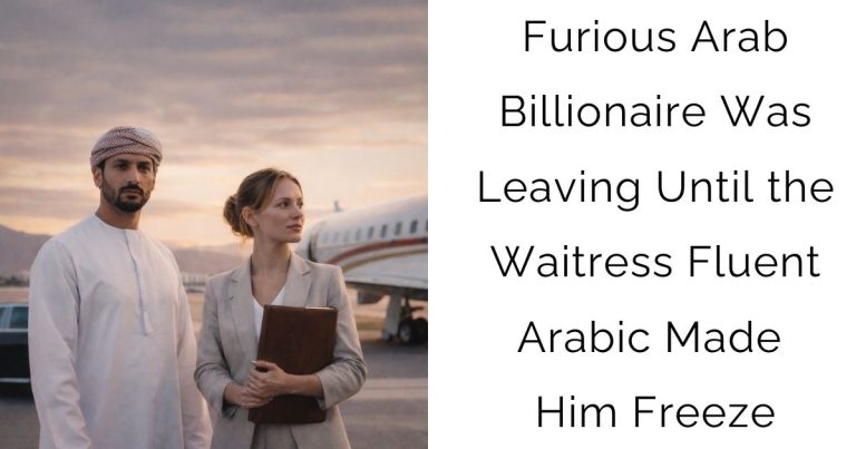 Furious Arab Billionaire Was Leaving — Until the Waitress Fluent Arabic Made Him Freeze