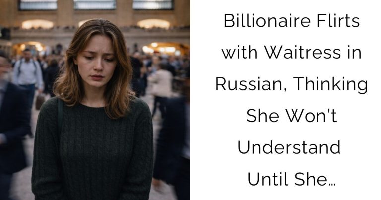 Billionaire Flirts with Waitress in Russian, Thinking She Won’t Understand — Until She…
