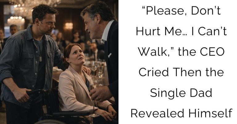 “Please, Don’t Hurt Me… I Can’t Walk,” the CEO Cried — Then the Single Dad Revealed Himself