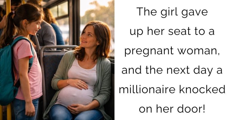 The girl gave up her seat to a pregnant woman, and the next day a millionaire knocked on her door!