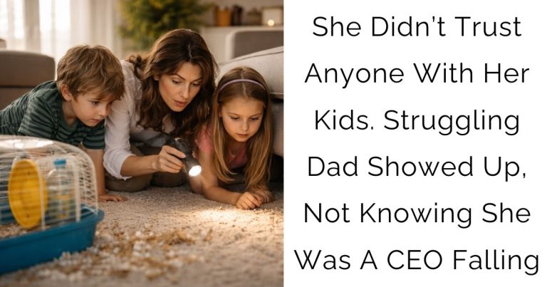 She Didn’t Trust Anyone With Her Kids. Struggling Dad Showed Up, Not Knowing She Was A CEO Falling