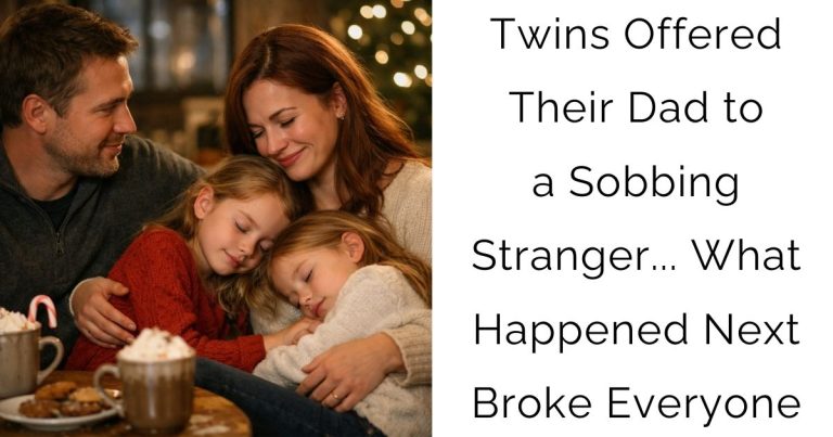 Twins Offered Their Dad to a Sobbing Stranger… What Happened Next Broke Everyone